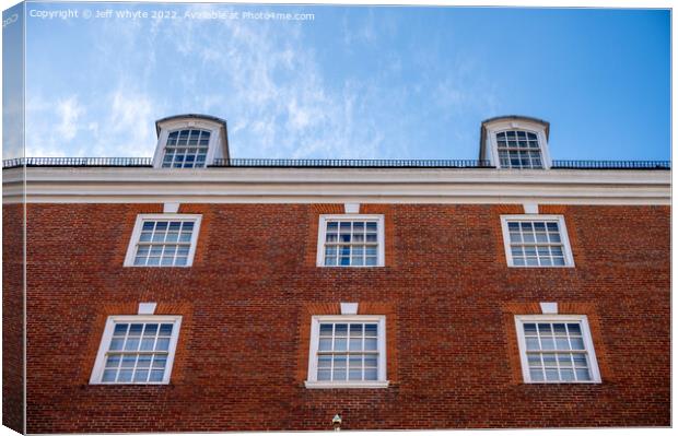 Traditional brick architecture in London Canvas Print by Jeff Whyte