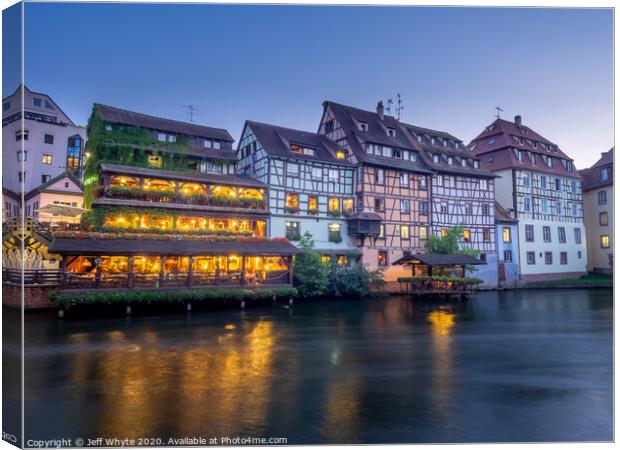 Petite France, Strasbourg Canvas Print by Jeff Whyte