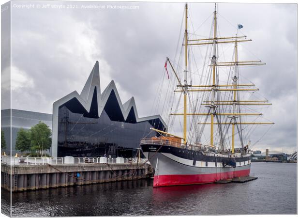 Riverside Museum in Glasgow Canvas Print by Jeff Whyte