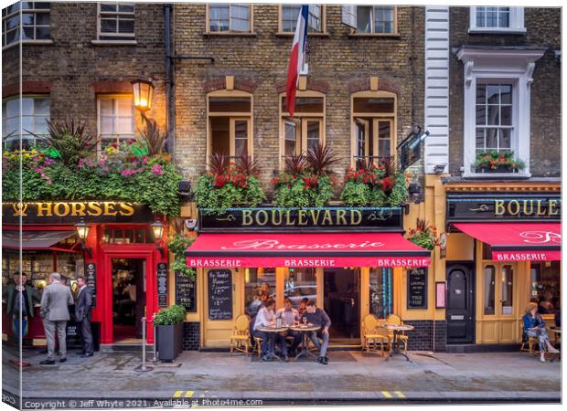 London Pubs Canvas Print by Jeff Whyte