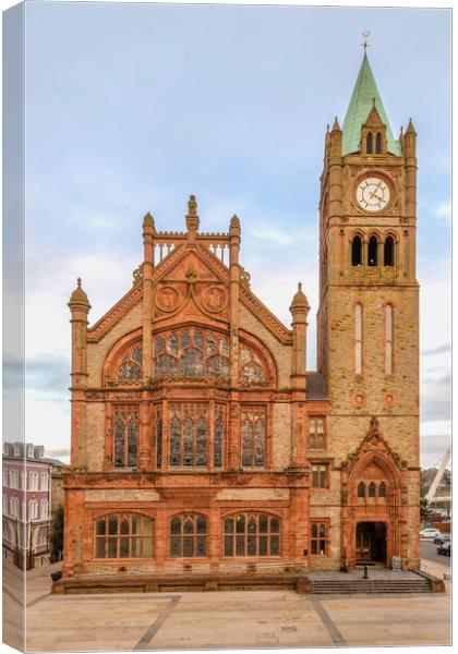 The Enchanting Guildhall of Londonderry Canvas Print by KEN CARNWATH