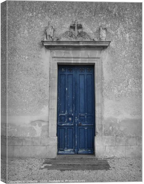 The Old Blue Door, France Canvas Print by Imladris 