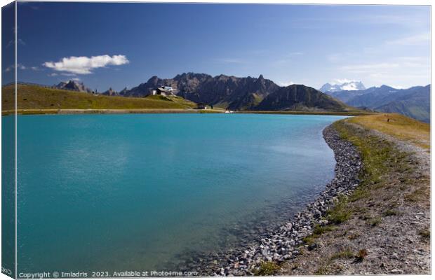 Lac de la Vielle, Valloire, France Canvas Print by Imladris 