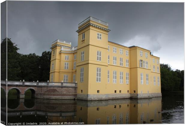 Bright Yellow d'Ursel Castle, Belgium Canvas Print by Imladris 