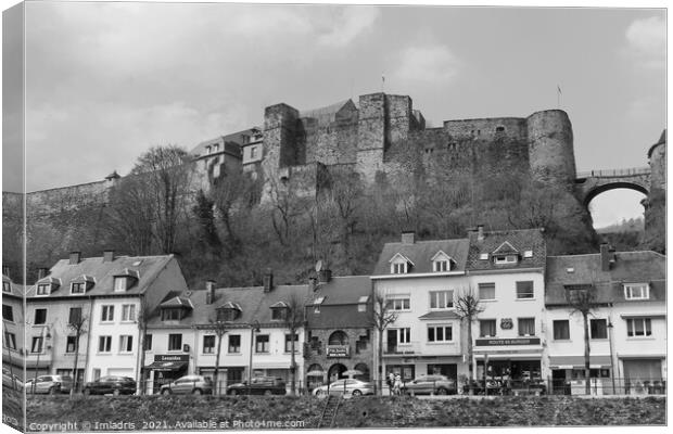 Château-Fort de Bouillon, Ardennes, Belgium, Mono Canvas Print by Imladris 