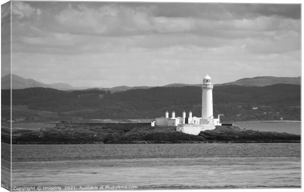 Eilean Musdile Lighthouse, Lismore, Scotland Canvas Print by Imladris 