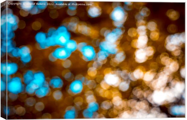 Intentional out of focus circular blur with bokeh balls. Canvas Print by Kristof Bellens