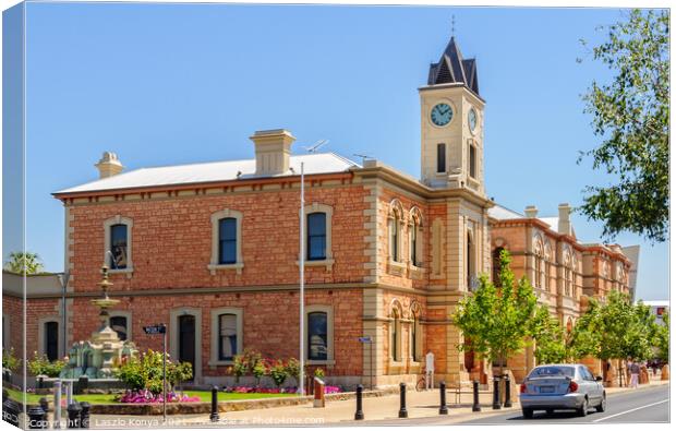 Old Town Hall - Mount Gambier Canvas Print by Laszlo Konya