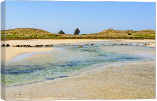 Griffiths Island - Port Fairy Canvas Print by Laszlo Konya