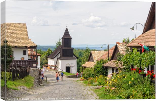 St Martin Church - Holloko Canvas Print by Laszlo Konya