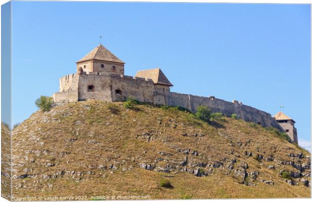 Sumeg Castle on top of the castle hill Canvas Print by Laszlo Konya