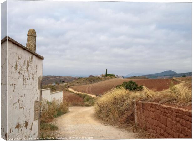 From Maneru to Cirauqui Canvas Print by Laszlo Konya