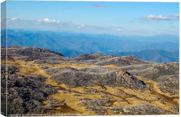 View from the Horn - Mt Buffalo Canvas Print by Laszlo Konya