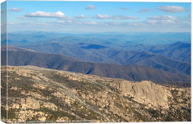 View from the Horn - Mt Buffalo Canvas Print by Laszlo Konya