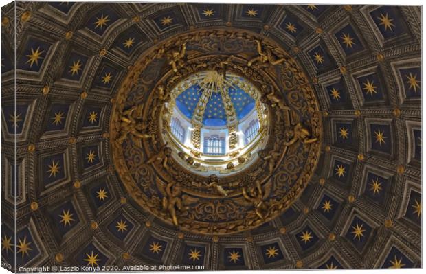 Dome of the Duomo - Siena Canvas Print by Laszlo Konya