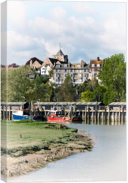 Rye and the River Rother VI Canvas Print by Paul Lawrenson