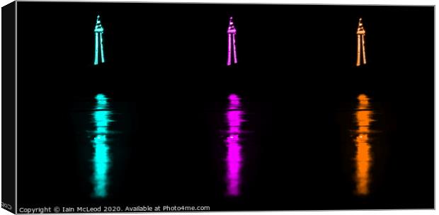 Blackpool Tower Reflected Canvas Print by Iain McLeod