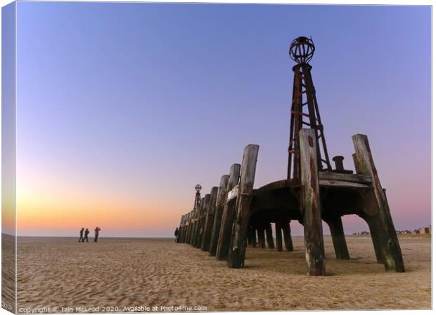 Lytham St Annes Pier - The Jetty  Canvas Print by Iain McLeod
