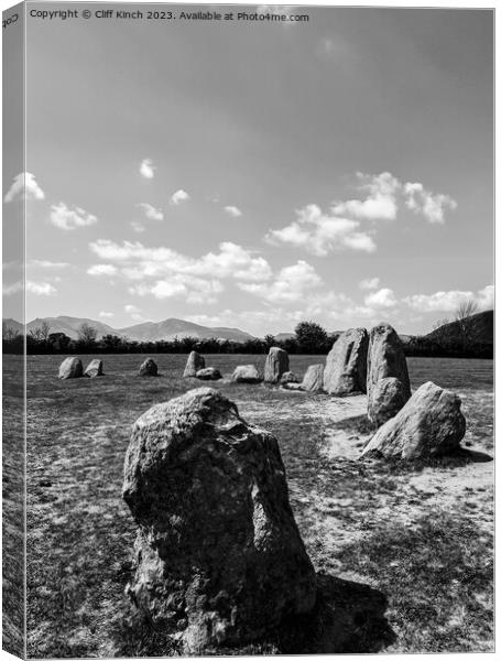Castlerigg Stone Circle Canvas Print by Cliff Kinch