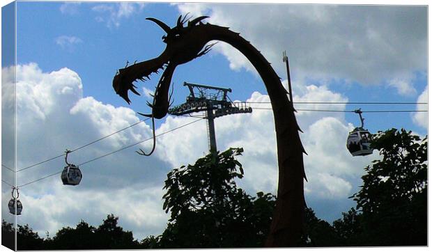 Dragon - Floriade 2012 Canvas Print by Mervyn Tyndall