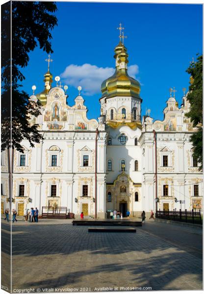 Assumption Cathedral of the Kiev-Pechersk Lavra Canvas Print by Vitalii Kryvolapov