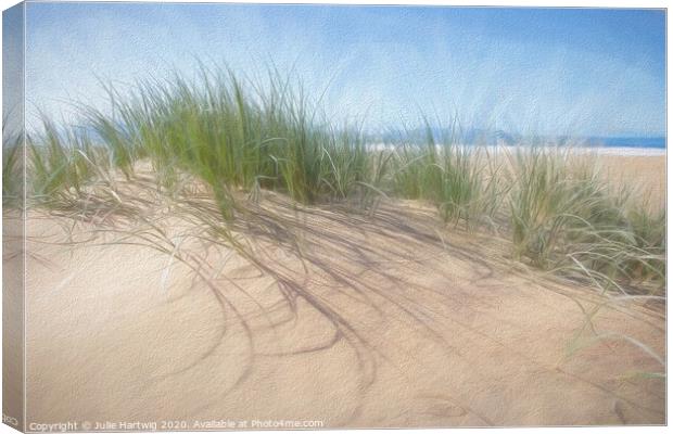 Dune Grass Canvas Print by Julie Hartwig