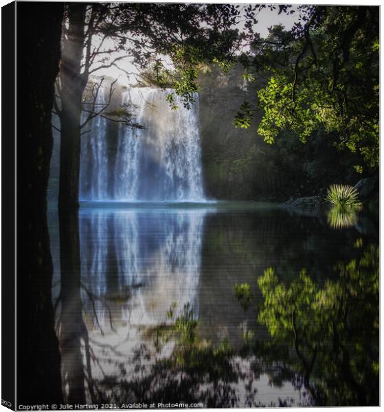 Whangarei Falls Canvas Print by Julie Hartwig