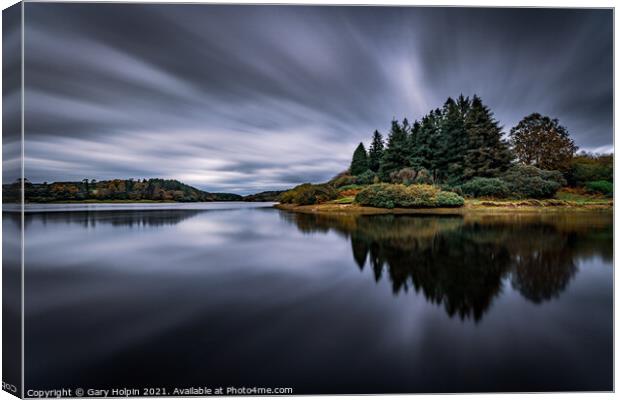 Moody Kennick Reservoir Canvas Print by Gary Holpin