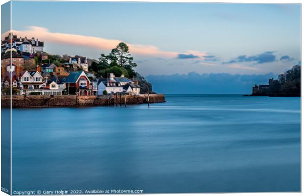 Dusk at Dartmouth Castle  Canvas Print by Gary Holpin