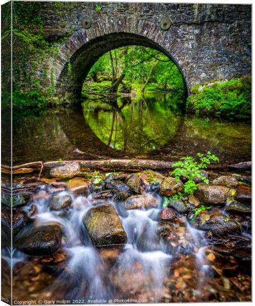 Bridge over the River Meavy Canvas Print by Gary Holpin