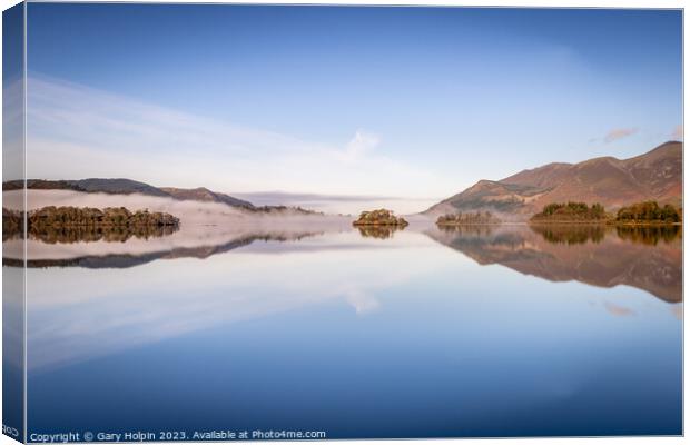 Reflections of Derwent Water Canvas Print by Gary Holpin