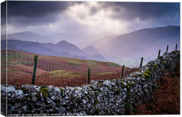 Lake District stormy skies Canvas Print by Gary Holpin
