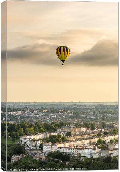 Floating over Bristol Canvas Print by Patrick Metcalfe