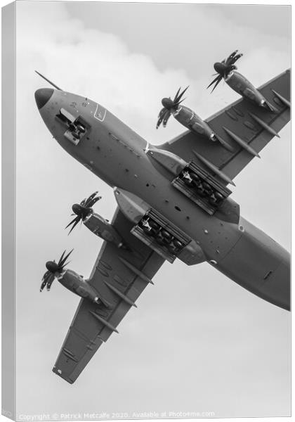 Airbus A400M Atlas in Action Canvas Print by Patrick Metcalfe