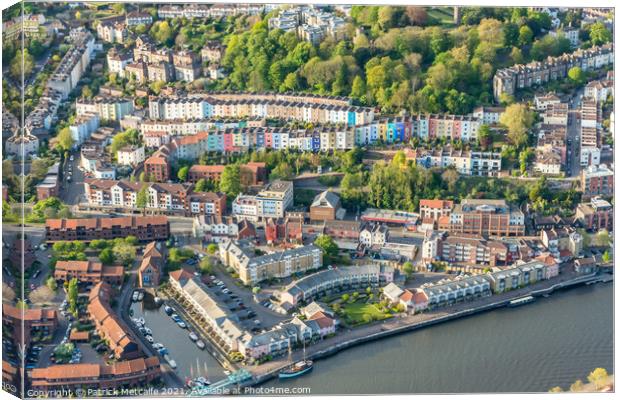 Cliftonwood Bristol from the Air Canvas Print by Patrick Metcalfe