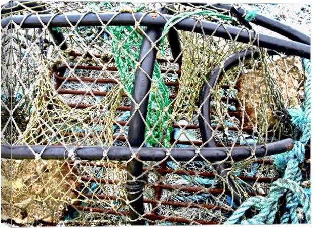Lobster Traps Canvas Print by Stephanie Moore