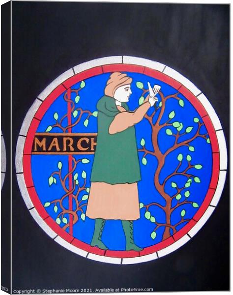 Medieval Month of March Canvas Print by Stephanie Moore