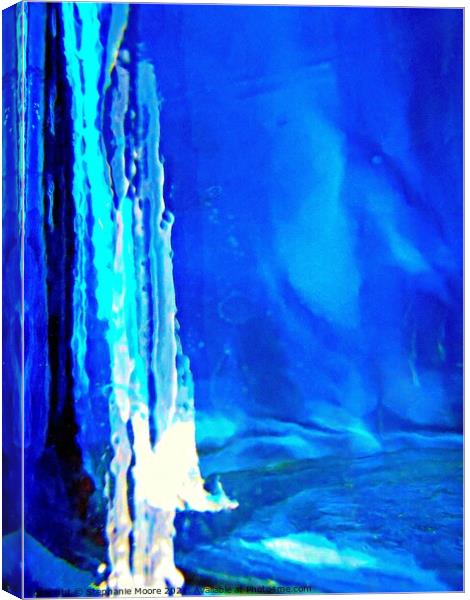 Abstract blue photograph Canvas Print by Stephanie Moore