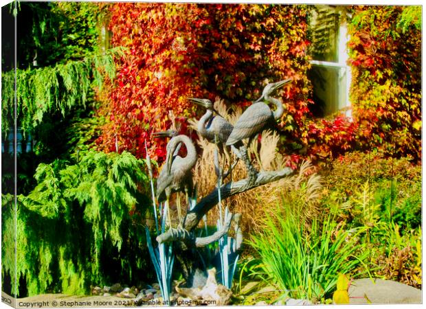 Cranes Canvas Print by Stephanie Moore