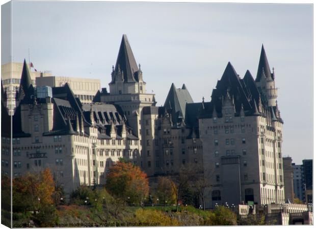 The Chateau Laurier Hotel Canvas Print by Stephanie Moore