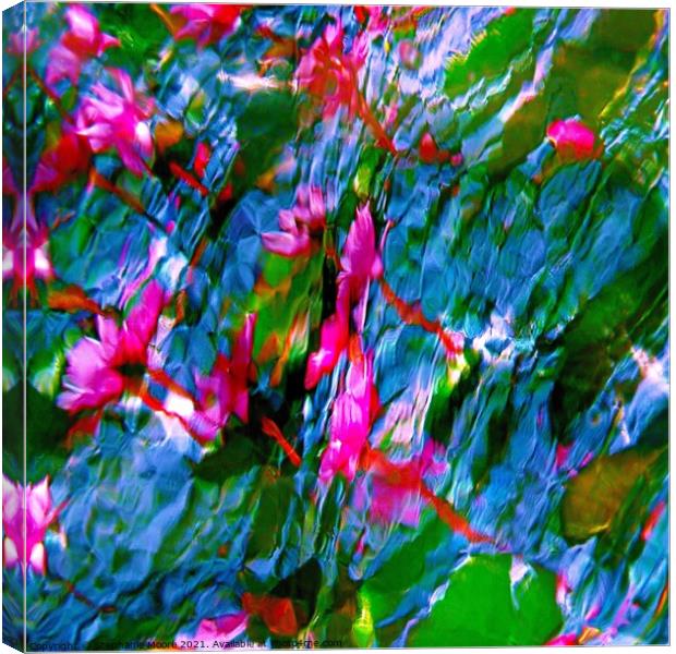 Abstract pink Flowers Canvas Print by Stephanie Moore