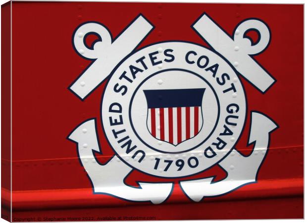 US Coast Guard insignia Canvas Print by Stephanie Moore