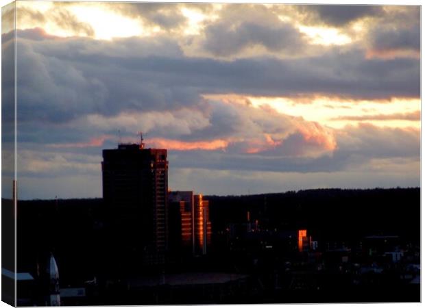 Sunset Canvas Print by Stephanie Moore