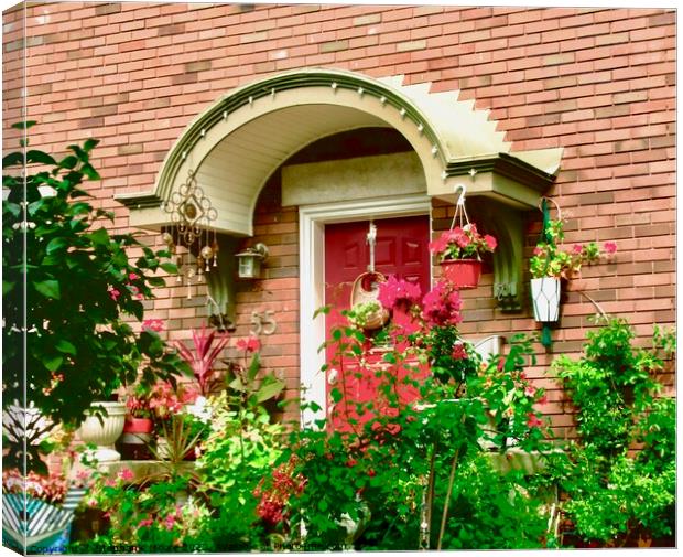 Doorway and plants Canvas Print by Stephanie Moore