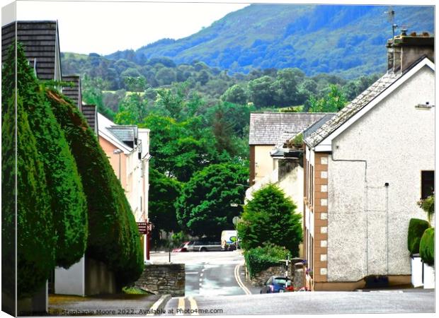 Downhill in Enniskillen Canvas Print by Stephanie Moore