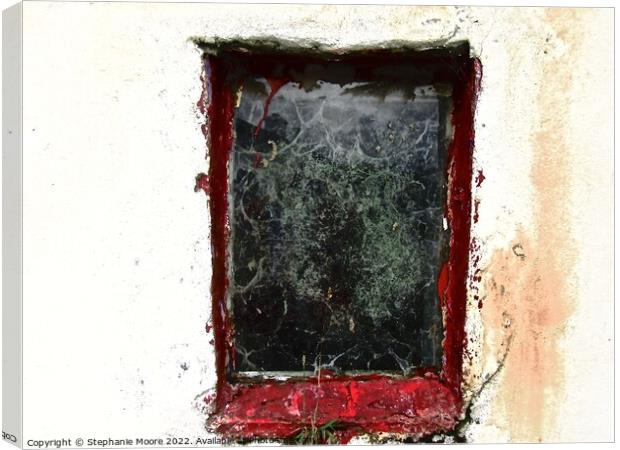 Window in an abandoned house Canvas Print by Stephanie Moore