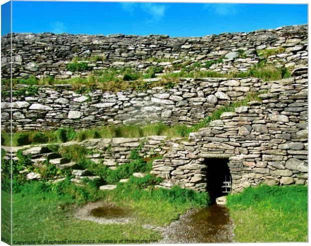 Grianan of Aileach, Donegal Canvas Print by Stephanie Moore