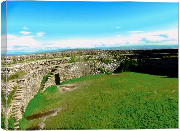 Walls of Grianan of Aileach Canvas Print by Stephanie Moore