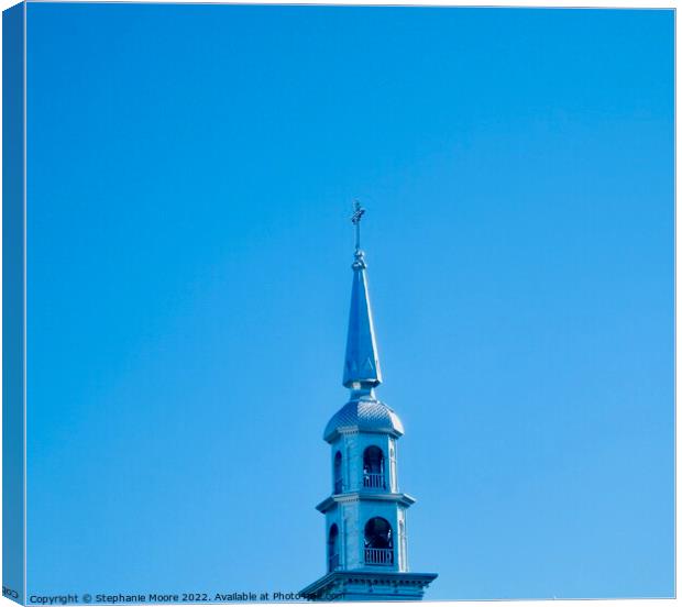 Steeple of St. Clement's Church, Ottawa Canvas Print by Stephanie Moore