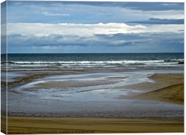 The beach at Downhill, Derry, Northern Ireland Canvas Print by Stephanie Moore